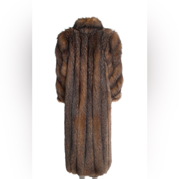 Rein, Rame and Gurwitch Gorgeous Brown Fox full length long fur coat - Picture 2 of 3